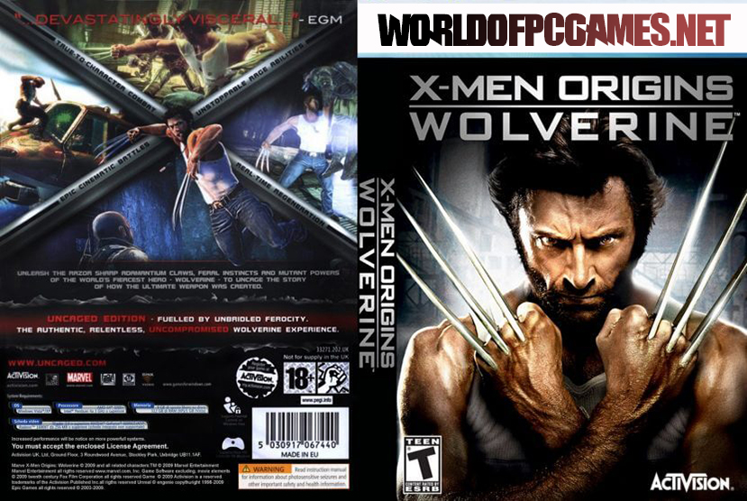 Download x-men origins wolverine game for pc